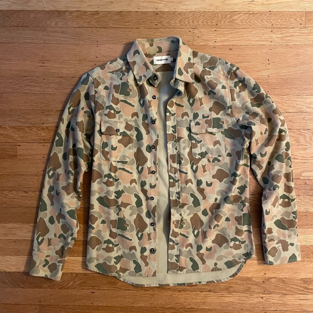 Taylor Stitch Camo Moleskin Button Down
